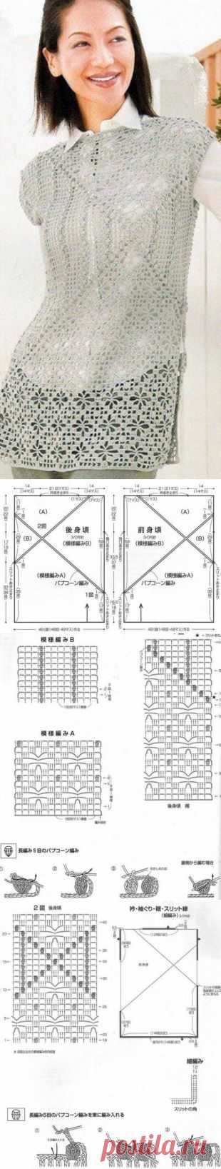Связать безрукавку крючком