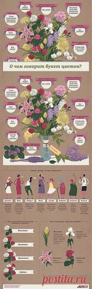 О чем «говорят» цветы и как правильно выбрать букет? Инфографика | Инфографика | Аргументы и Факты