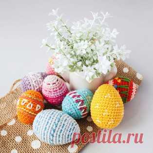 Мастер-класс от Татьяны Саенко по вязанию пасхальных яиц крючком