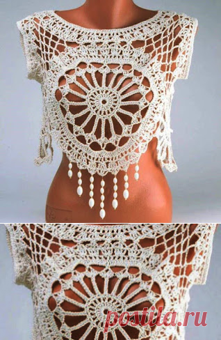 Tina's handicraft : crochet top & skirt