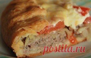 ПОДБОРКА САМЫХ СЫТНЫХ ПИРОГОВ
1. ПИРОГ С МЯСОМ