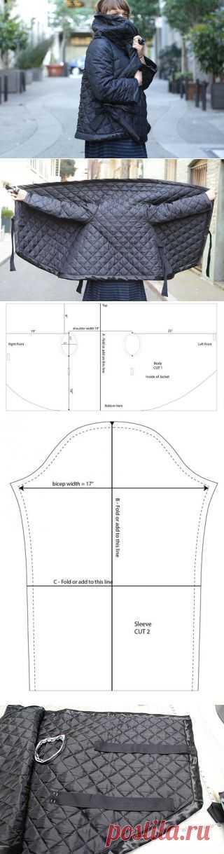 Стеганный прямоугольный жакет (выкройка, Diy) / Простые выкройки / ВТОРАЯ УЛИЦА