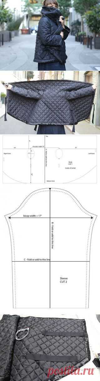 Стеганный прямоугольный жакет (выкройка, Diy) / Простые выкройки / ВТОРАЯ УЛИЦА | Шьем и переделываем-3 | Постила: