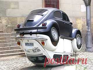 Памятник Volkswagen Beetle в стиле "Инь" и "Янь" - блоги путешественников и туристов