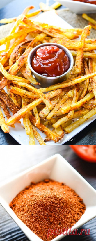 Extra Crispy Oven Baked French Fries - Layers of Happiness