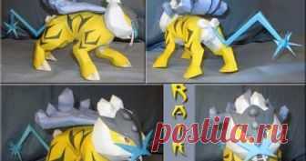 RAIKOU      243 / RAIKOU - Pokémon Papercraft  Name:  Raikou  Type:  Electric  Species:  Thunder Pokémon  Height:  1.9 m (6′03″)  Weight:  178.0 kg...