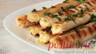 Рецепт: Закуска из лаваша с сыром, для пикника на RussianFood.com