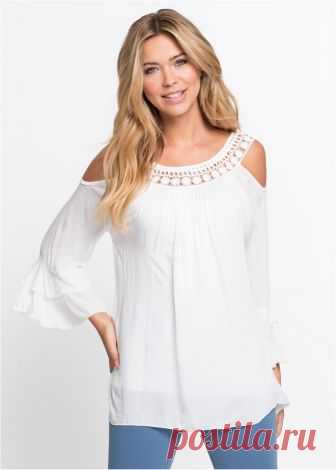 Блузка белый - Для женщин - bonprix.ru