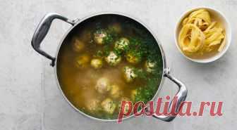 Вкусный суп с фрикадельками из индейки | Вкусные рецепты