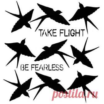 Stencil - Take Flight - Be Fearless - 6