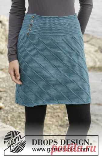 Miss Moneypenny / DROPS 156-6 - Free crochet patterns by DROPS Design Crochet DROPS skirt with spiral pattern, worked top down in ”Merino Extra Fine”. Size: S - XXXL.