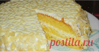 Шикарный торт «Ожидание» с нежным творожно-лимонным кремом! Пальчики оближешь!