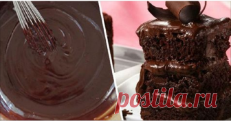 Шоколадный пирог на кефире на скорую руку Пирог мегашоколадный и очень вкусный, обязательно попробуйте приготовить!