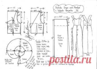 Платье 
#выкройка #выкройкиплатьев #шитье #рукоделие