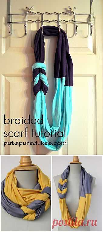 Put Up Your Dukes: braided scarf tutorial, но по картинкам все понятно !