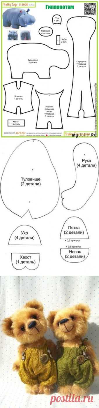 выкройки игрушек / Мир игрушки / Разнообразные игрушки ручной работы