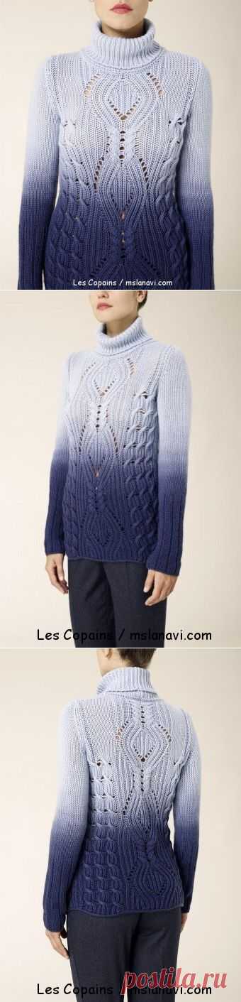 Модный вязаный свитер схемы от Les Copains | Мисс Лана Ви | Ms Lana Vi