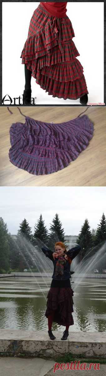 Как сшить эффектную бохо-юбку на запахе по прототипу юбки Artka (мастер-класс) / Юбки и их переделки / ВТОРАЯ УЛИЦА