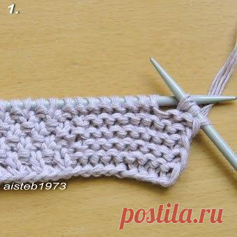 Невидимая петля для больших пуговиц
Источник: http://club.osinka.ru/topic-173577?p=16529748
Часто в вязаных застегиваемых изделиях петлю для пуговицы вяжем очень просто: две петли вместе и накид. Такая петля для пуговиц получается очень аккуратная, маленькая и невидимая. Но для такой петли и пуговицы должны быть небольшие. Что делать, когда пуговицы гораздо больше, планка - шире, а само изделие - пальто, большой свободный кардиган или большие пуговицы определены самим ди...