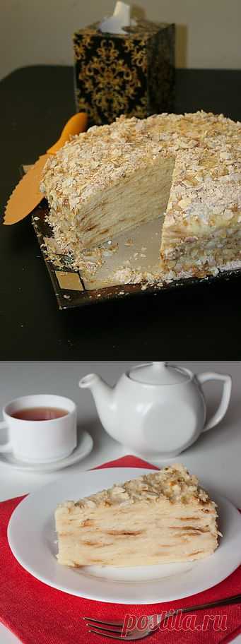 Пошаговый фото-рецепт торта "Наполеон" | Выпечка | Вкусный блог - рецепты под настроение