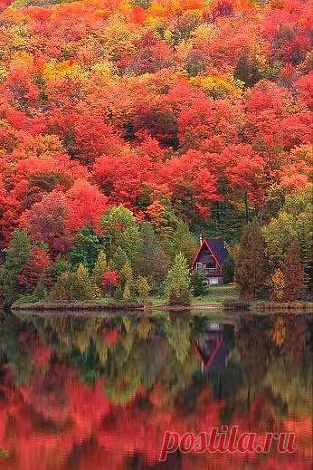 Осеннее озеро.