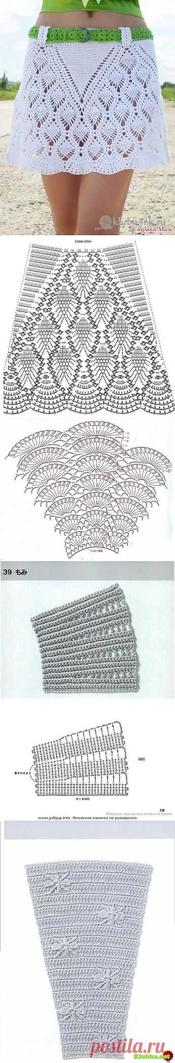 КЛИНЬЯ для юбок и круглых КОКЕТОК. КРЮЧОК. Часть 1..