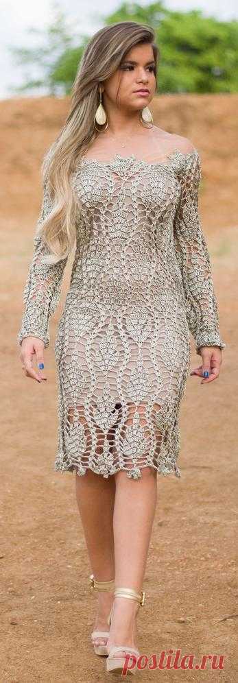 Inspirações de Croche com Any Lucy: Vestido