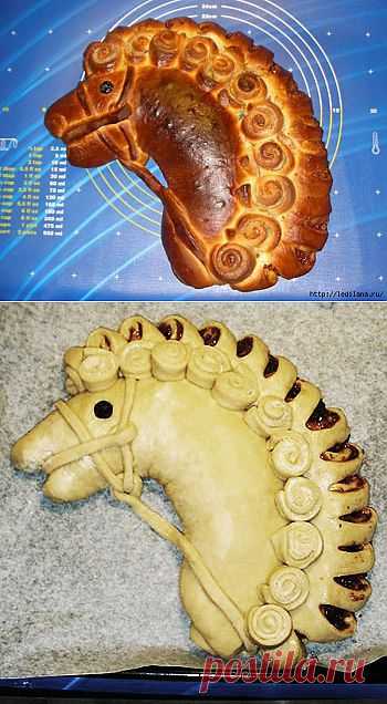 Сказочный пирог «Конек-горбунок». Новогодние рецепты .
