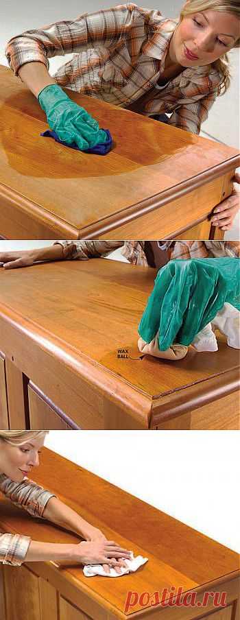Обновляем деревянное покрытие мебели