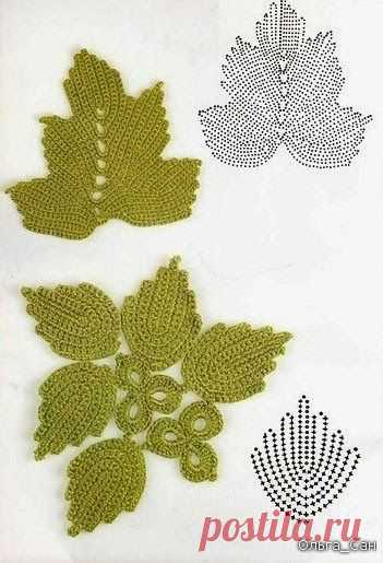 (1) Crochet: Leaf | Crochet - Leaves