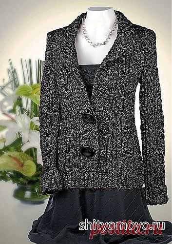 Черная кофта, связанная спицами. Описание и схемы бесплатно/Пуловеры. Жакеты. Джемперы. Кофточки. Блузки. Свитера/Вязание/Статьи / Шитье, вязание, рукоделие, бисероплетение