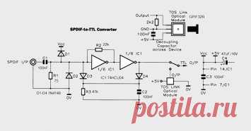 Преобразователи интерфейсов S/PDIF « РадиоГазета – принципиальные схемы для меломанов и аудиофилов