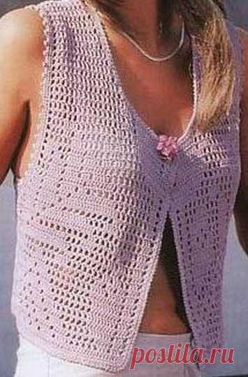Туники и блузы филейное вязание. Много……
