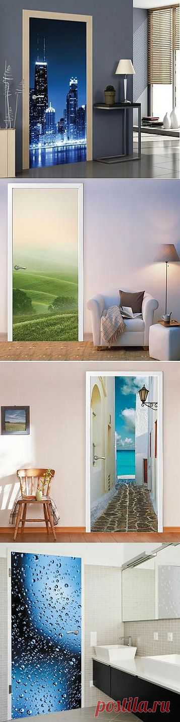 Фотообои на дверь: оригинальный декор для дома | Дом-Цветник. купить в интернет магазине >>>