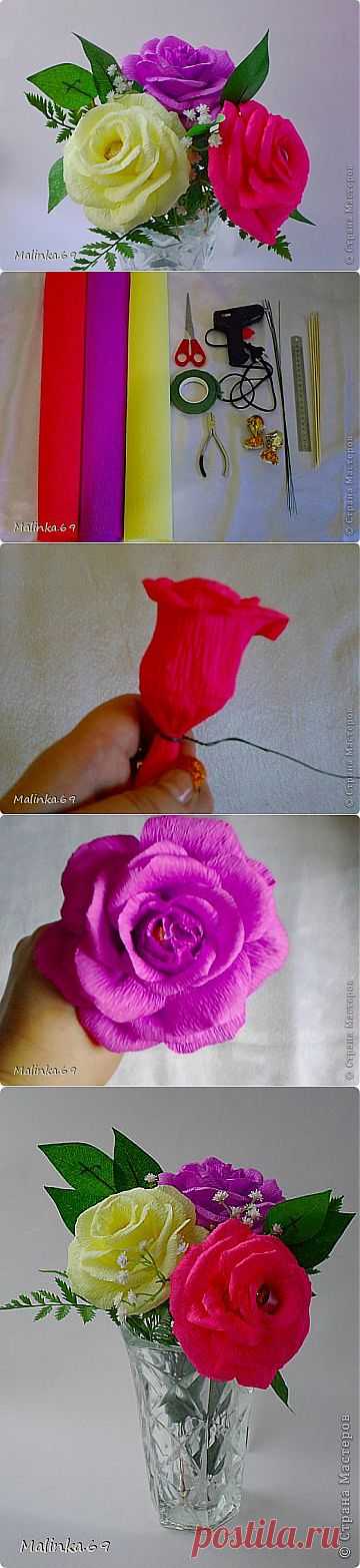 МК.Воздушные розы из конфет.(С изменениями) | Конфетный рай
