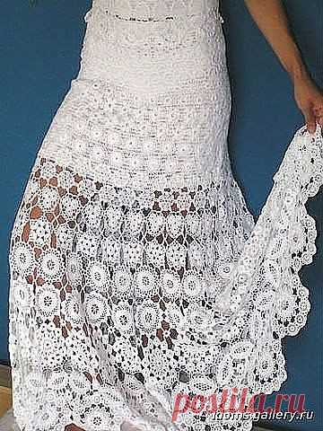 Вязание: красивая юбка.