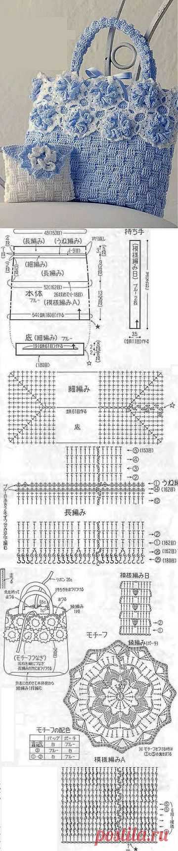 Как связать сумку крючком