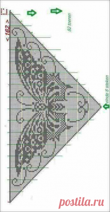 Шаль Бабочка из категории Интересные идеи – Вязаные идеи, идеи для вязания