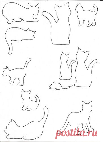 Коты, кошки, котята - вся эта красота может поселиться в виде рисунка или аппликации на Вашей сумке! Идеи и шаблоны! | Юлия Жданова | Дзен