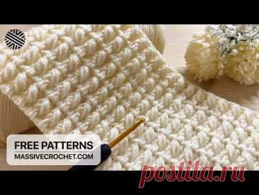VERY EASY & FAST Crochet Pattern for Beginners! ⚡️ 💛 MAJESTIC Crochet Stitch for Baby Blanket & Bag