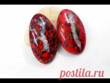 How to make Red Stone with Polymer Clay and Acrylic Paints. Can Polymer Clay Looks Like Real Stone?