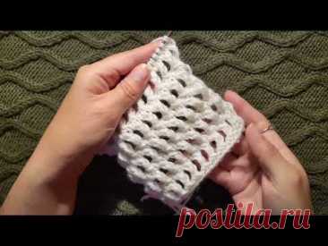 Классный двусторонний узор 2на4 спицами для кардигана, топа, джемпера knitting pattern for cardigans