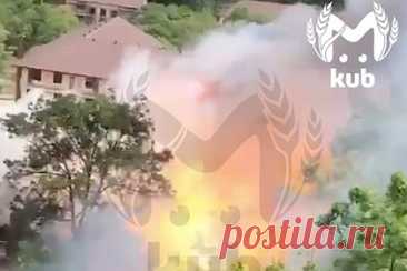 Мощный взрыв в гостинице на российском курорте сняли на видео