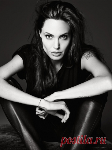 Анджелина Джоли (Angelina Jolie) в фотосессии Эди Слимана (Hedi Slimane) для журнала ELLE US (июнь 2014).