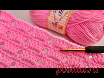 KOLAY TIĞ İŞİ ÖRGÜ MODELLERİ / Örgü Bebek Battaniyesi Yapımı / Crochet Blanket Patterns