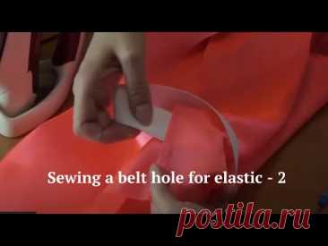 ✅💃Sewing a belt hole for elastic