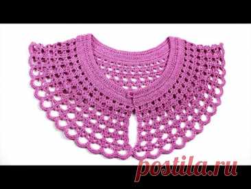 Very easy crochet collar | crochet neck design | কুশিকাটার গলাার ডিজাইন-49