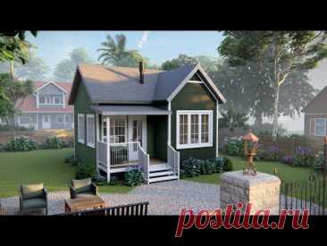 20ft x 20ft ( 6x6 m ) Charming TIny House Design ! Free Floor Plan