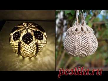 DIY Macrame Lantern Flower Pattern Tutorial