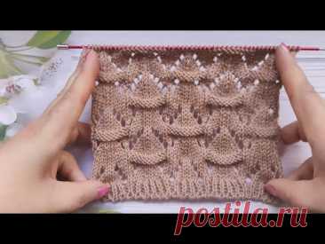 Lace Stitch Knit Pattern | Ajourmuster stricken | Punto Traforato ai ferri | Point Ajouré au Tricot